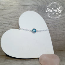 Load image into Gallery viewer, Cubic Zirconia Bracelet in Aqua