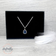 Load image into Gallery viewer, Cremation Ash Tear Drop Pendant