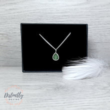 Load image into Gallery viewer, Cremation Ash Tear Drop Pendant