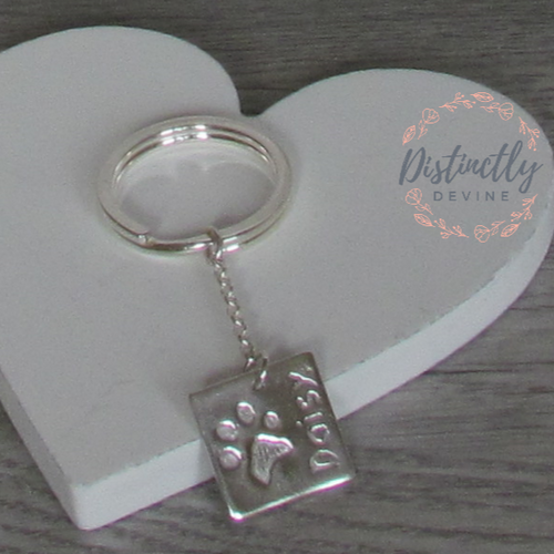 Paw Print Keychain
