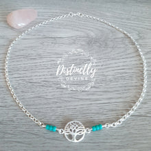 Load image into Gallery viewer, Tree of Life Necklet Turquoise
