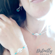 Load image into Gallery viewer, Beaded Drop Earrings in Turquoise
