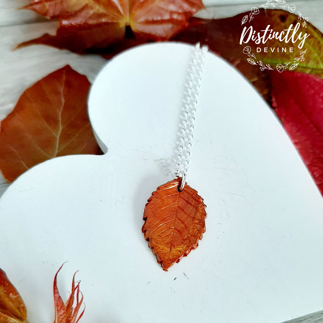 Autumn Necklace Large Leaf