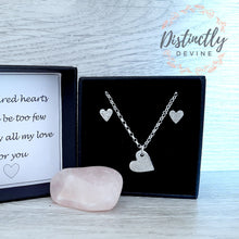 Load image into Gallery viewer, Pure Silver Textured Heart Gift Set
