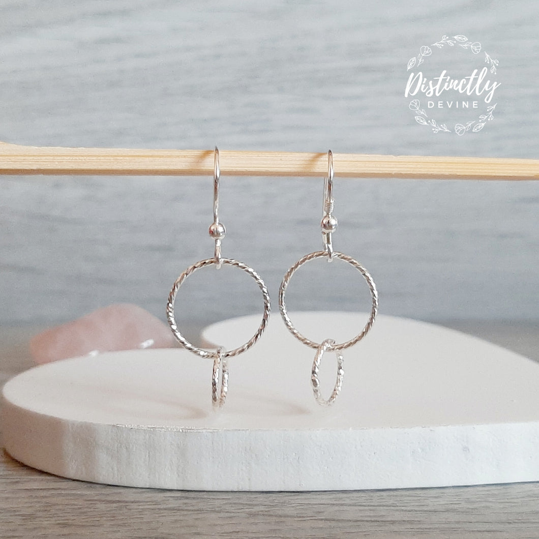 Sparkle Rings Drop Earrings