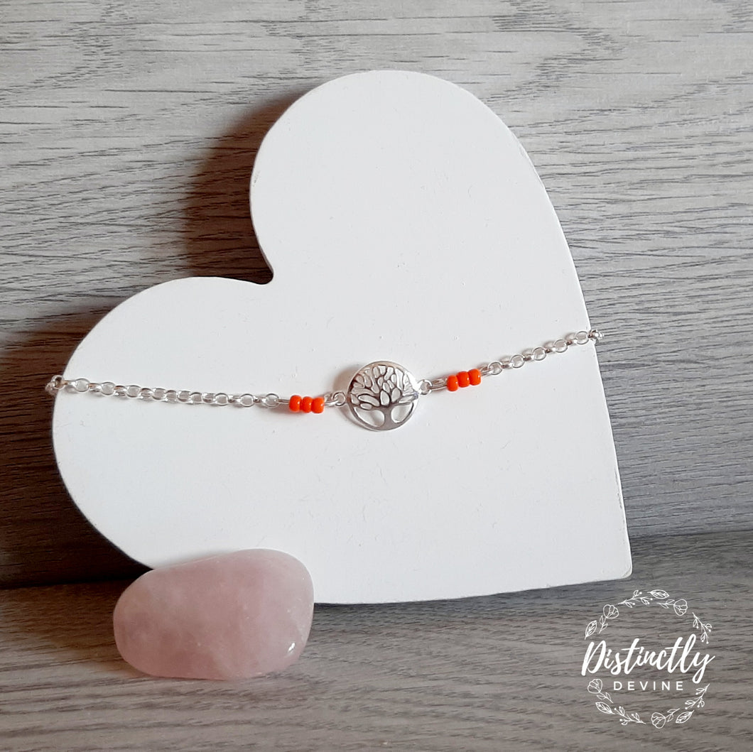 Tree of Life Necklet Orange